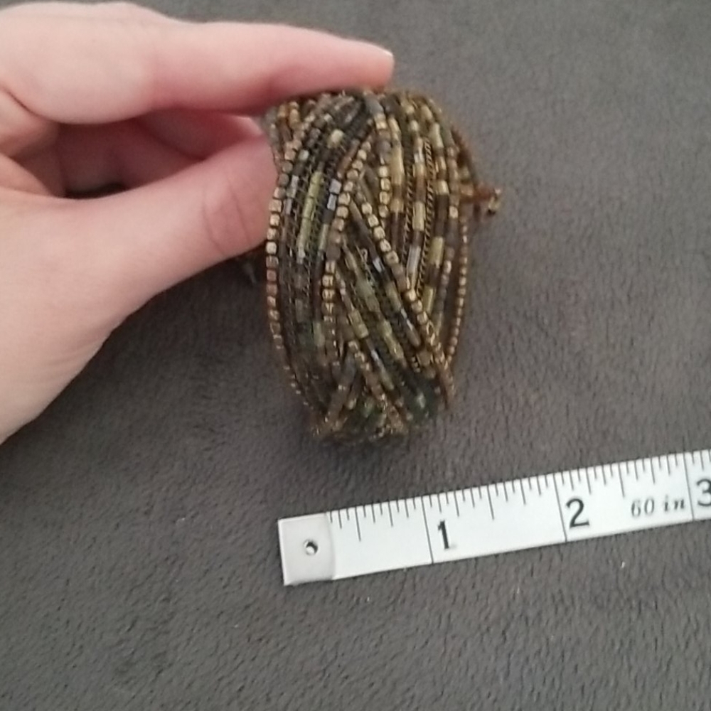 Multicolored Beaded Cuff - Picture 8 of 9
